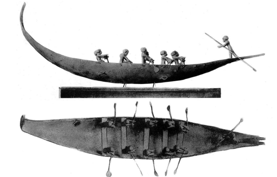 Keftiu boat model found in early Egyptian tomb